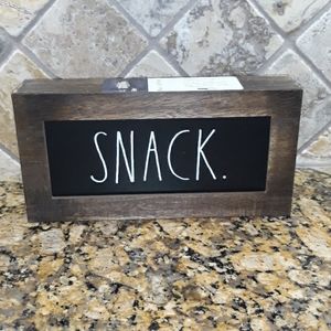 Rae Dunn SNACK Sign